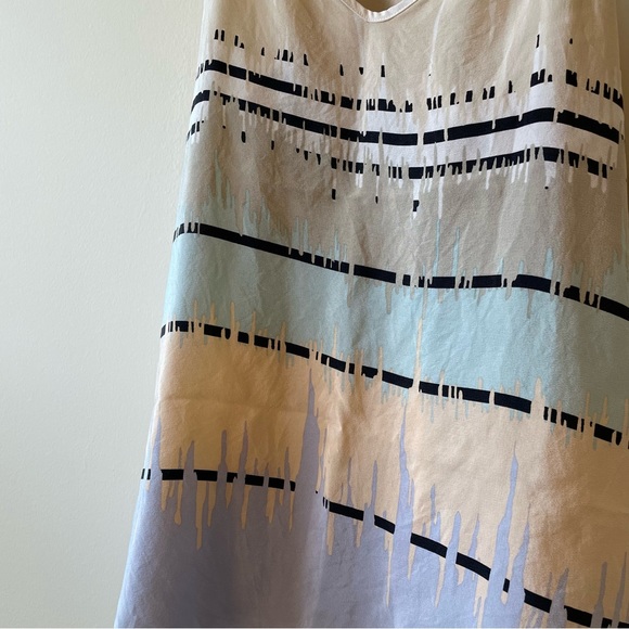 100% silk Tibi Modern Pastel Tank - Picture 4 of 7